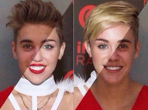 Miley Cyrus και Justin Bieber